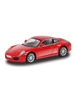 Машина металлическая RMZ City 1:32 Porsche 911 Carrea S, красный цвет, двери открываются