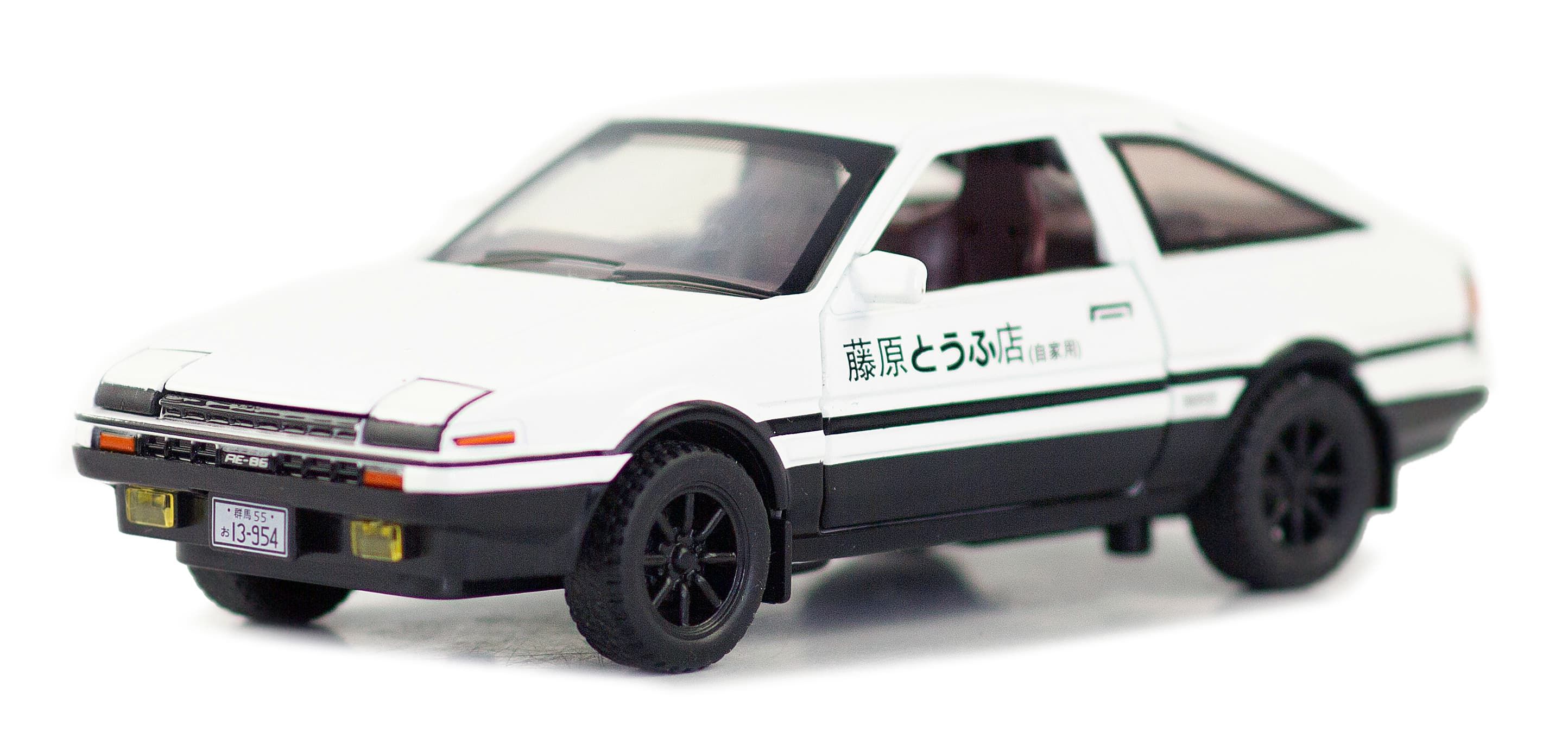 Металлическая машинка MiniAuto 1:28 «Toyota Sprinter Trueno AE86» 3241B инерционная, свет, звук / Микс