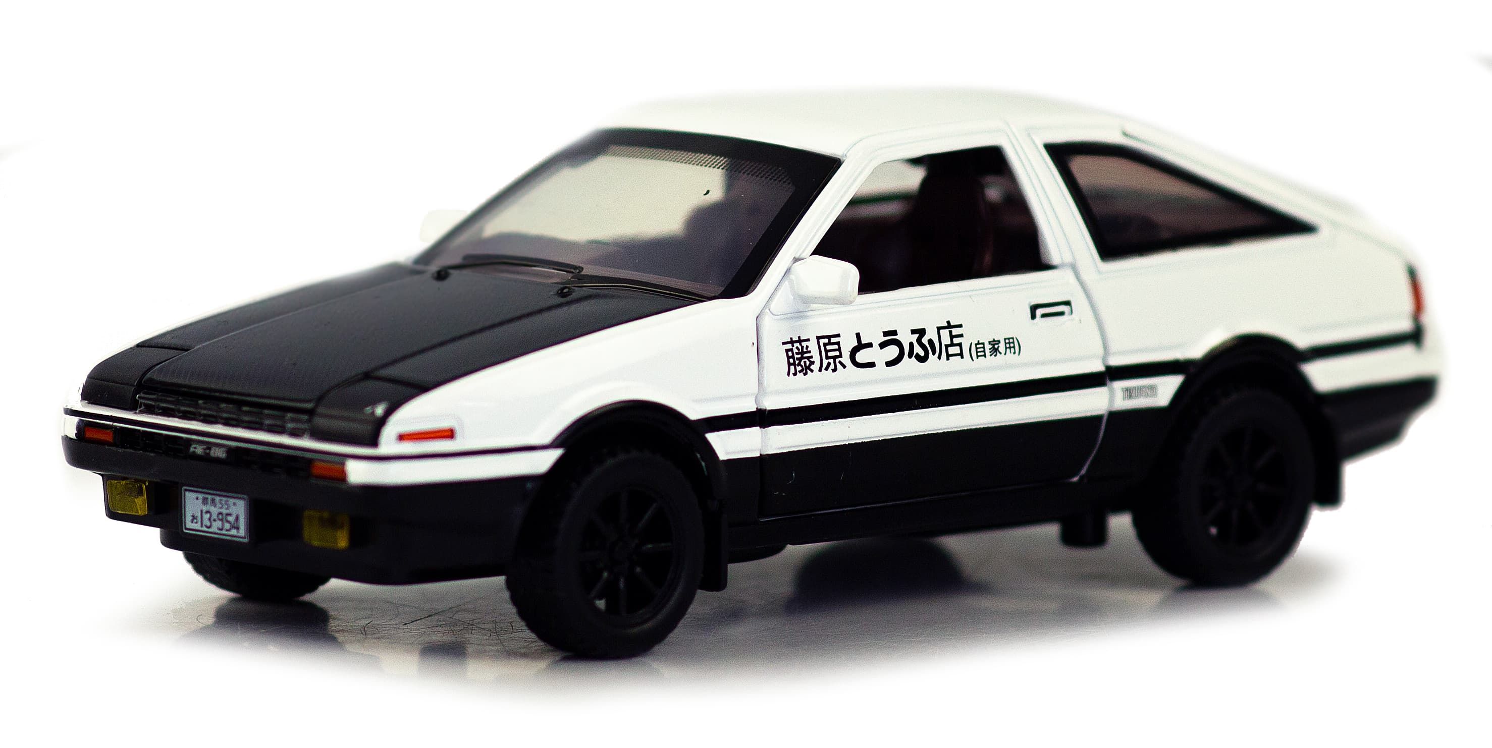 Металлическая машинка MiniAuto 1:28 «Toyota Sprinter Trueno AE86» 3241B инерционная, свет, звук / Микс