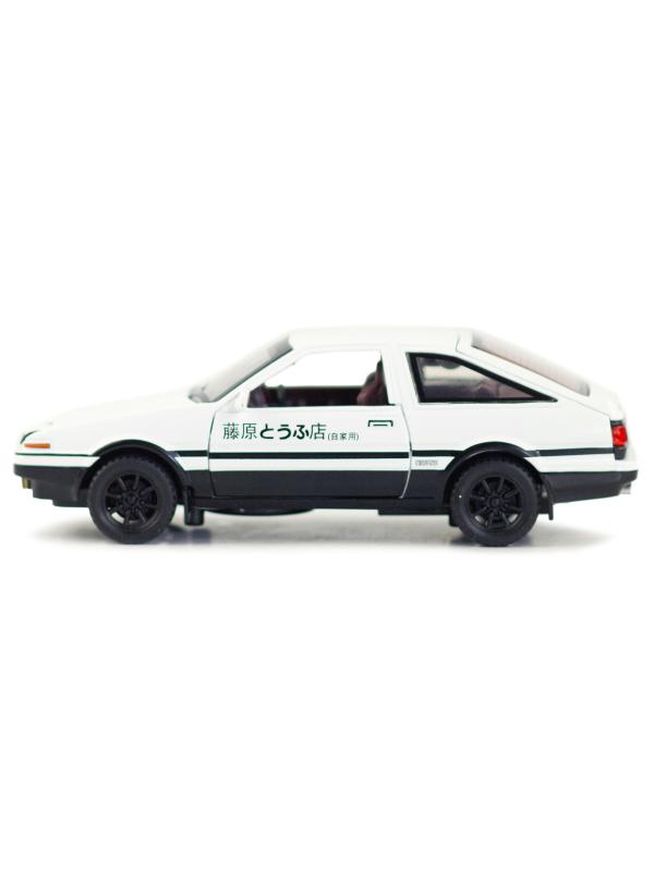 Металлическая машинка MiniAuto 1:28 «Toyota Sprinter Trueno AE86» 3241B инерционная, свет, звук / Микс