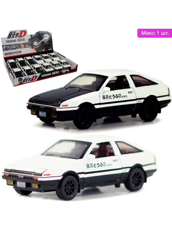 Металлическая машинка MiniAuto 1:28 «Toyota Sprinter Trueno AE86» 3241B инерционная, свет, звук / Микс