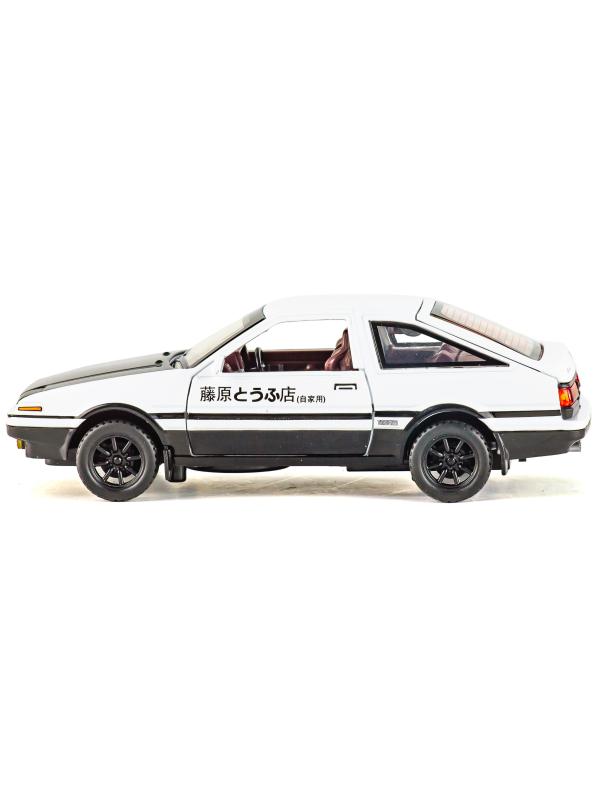 Металлическая машинка MiniAuto 1:28 «Toyota Sprinter Trueno AE86» 3241B инерционная, свет, звук / Микс