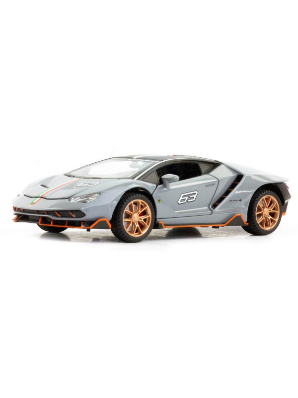 Металлическая машинка Mini Auto 1:24 «Lamborghini Centenario LP770-4» DC24282, 21 см., инерционная, свет, звук / Микс