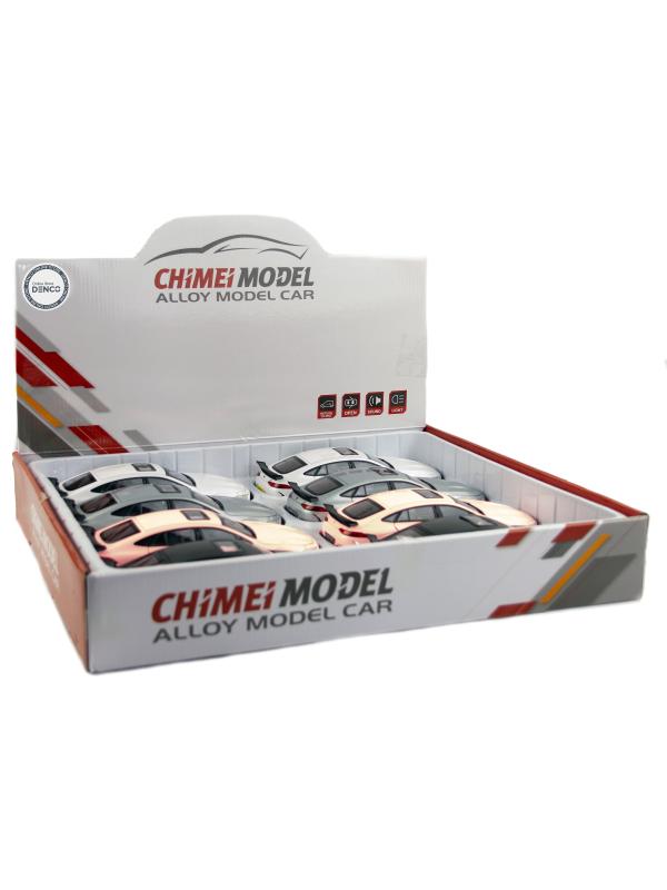 Металлическая машинка ChiMei Model 1:24 «Mercedes AMG GT Brabus» 21 см. M334, инерционная, свет, звук / Розовый
