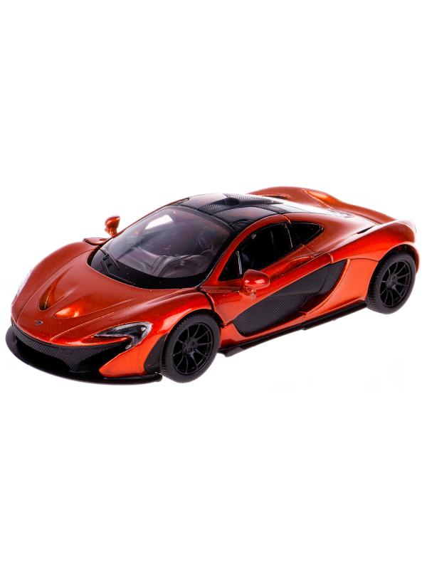 Машинка металлическая Kinsmart 1:36 «McLaren P1» KT5393D инерционная / Оранжевый