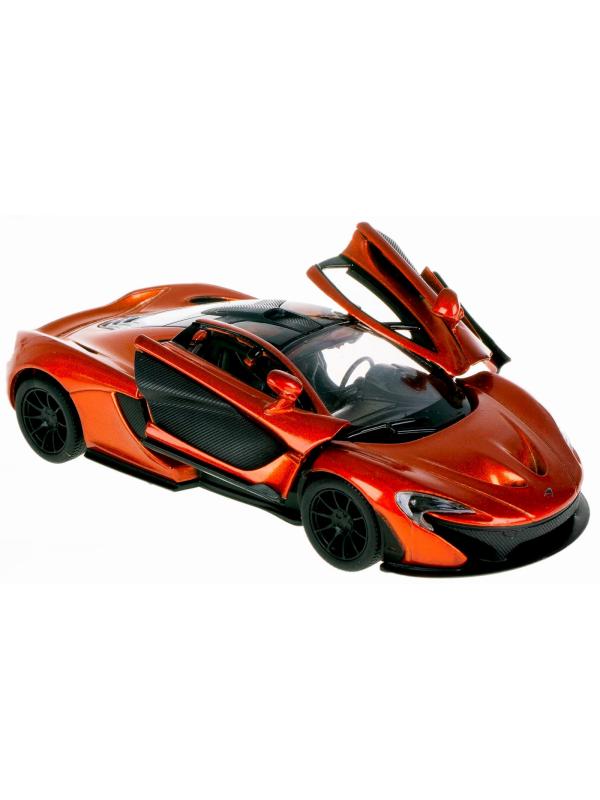 Машинка металлическая Kinsmart 1:36 «McLaren P1» KT5393D инерционная / Оранжевый