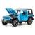 Металлическая машинка Mini Auto 1:20 «Jeep Wrangler Rubicon» 2401B-2, 20 см. инерционная, свет, звук / Голубой
