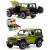 Металлическая машинка Mini Auto 1:20 «Jeep Wrangler Rubicon» 2401B-2, 20 см. инерционная, свет, звук / Зеленый