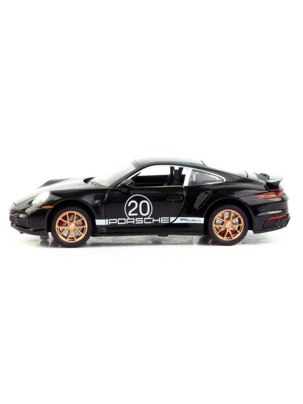 Металлическая машинка Mini Auto 1:32 «Porsche 911 Turbo S» 3230В, свет, звук, инерционная / Черный