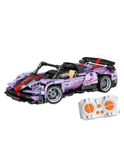 Радиоуправляемый конструктор Sembo Block «Фиолетовая гоночная машина» 701908 / 480 деталей