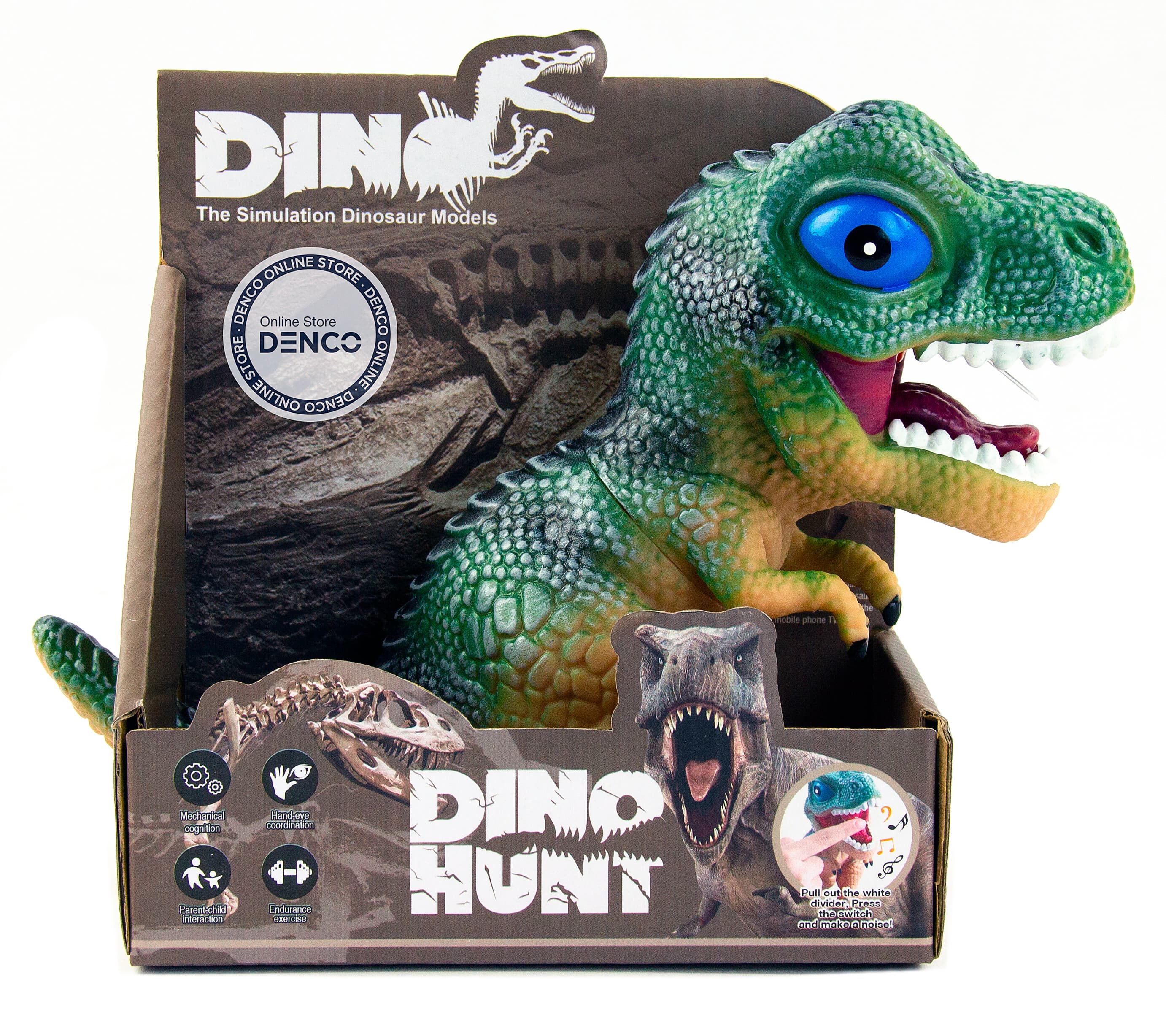 Фигурка резинового динозавра «Dino Hunt» 1888-2 со звуком 1 шт. / Микс