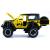 Металлическая машинка Mini Auto 1:32 «Jeep Wrangler Rubicon Off-Road» DC32372, 16 см. инерционная, свет, звук / Желтый