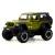 Металлическая машинка Mini Auto 1:32 «Jeep Wrangler Rubicon Off-Road» DC32372, 16 см. инерционная, свет, звук / Зеленый