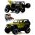 Металлическая машинка Mini Auto 1:32 «Jeep Wrangler Rubicon Off-Road» DC32372, 16 см. инерционная, свет, звук / Зеленый