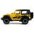 Металлическая машинка Mini Auto 1:32 «Jeep Wrangler Rubicon» DC32362, 16 см. инерционная, свет, звук / Желтый