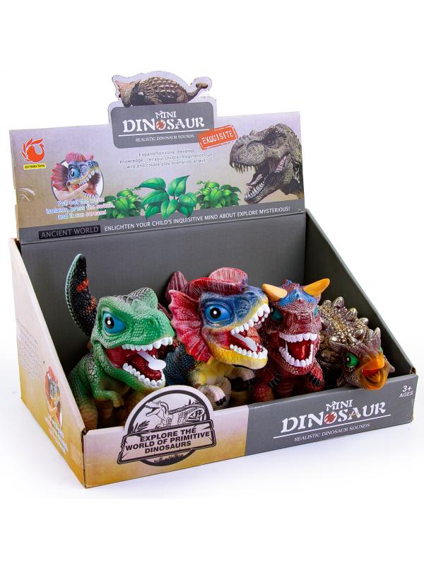 Фигурка резинового динозавра «Dino Hunt» 2762-2 со звуком 1 шт.