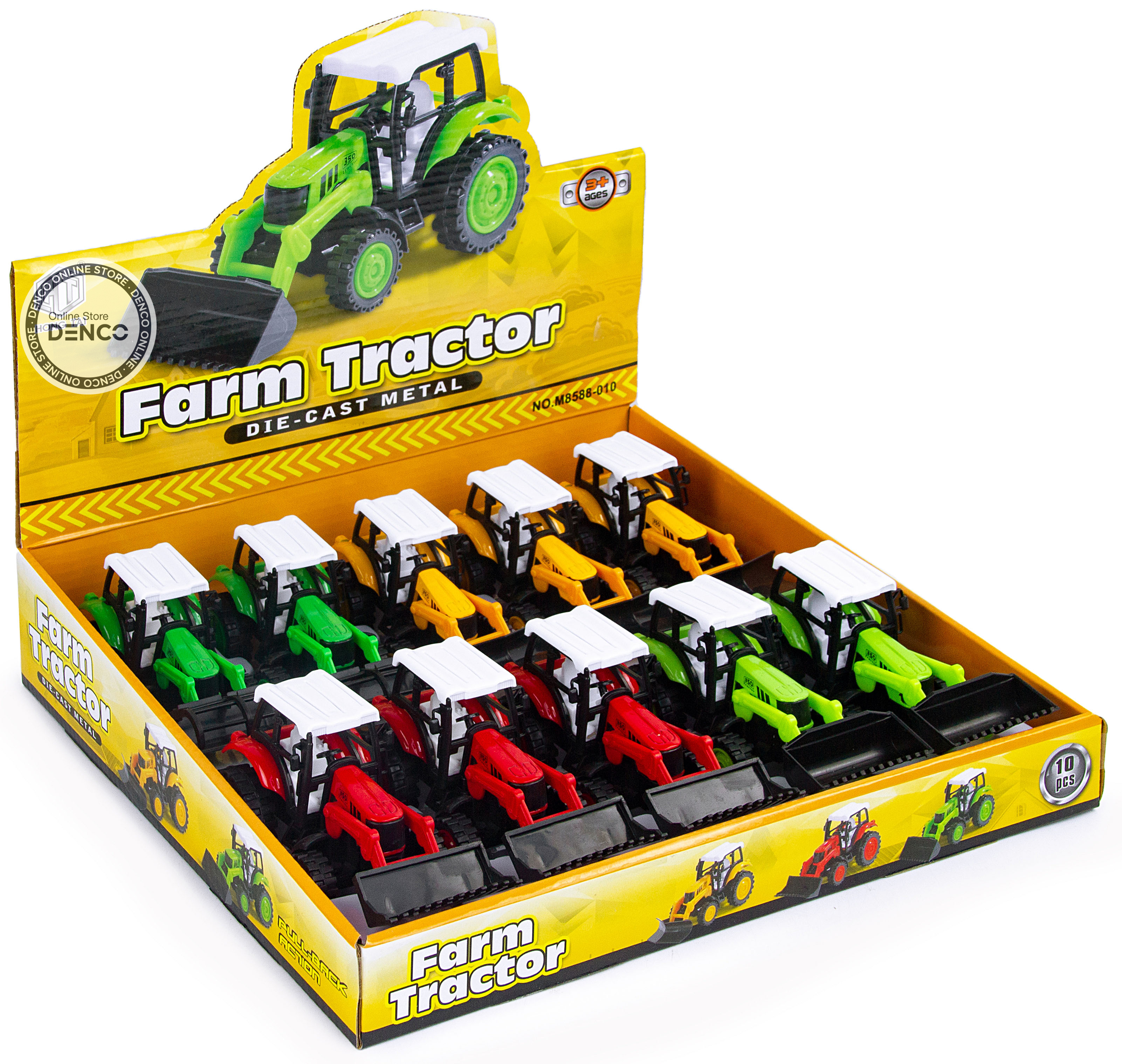Машинка металлическая Farm Tractor «Трактор сельскохозяйственный» АM8588-010 / Микс