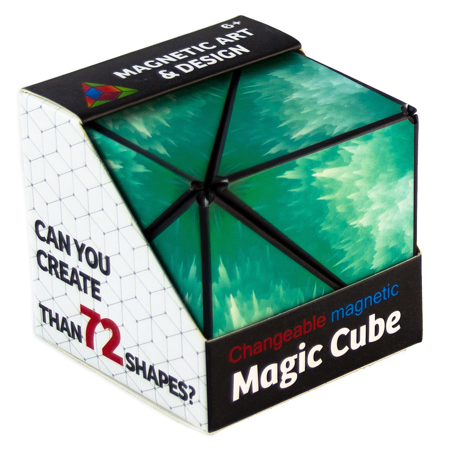 Логический магнитный кубик головоломка «Магический» 6.5 см. 076-2 / 72 фигуры