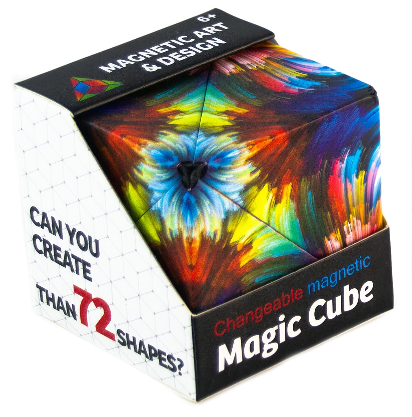 Логический магнитный кубик головоломка «Магический» 6.5 см. 076-5 / 72 фигуры