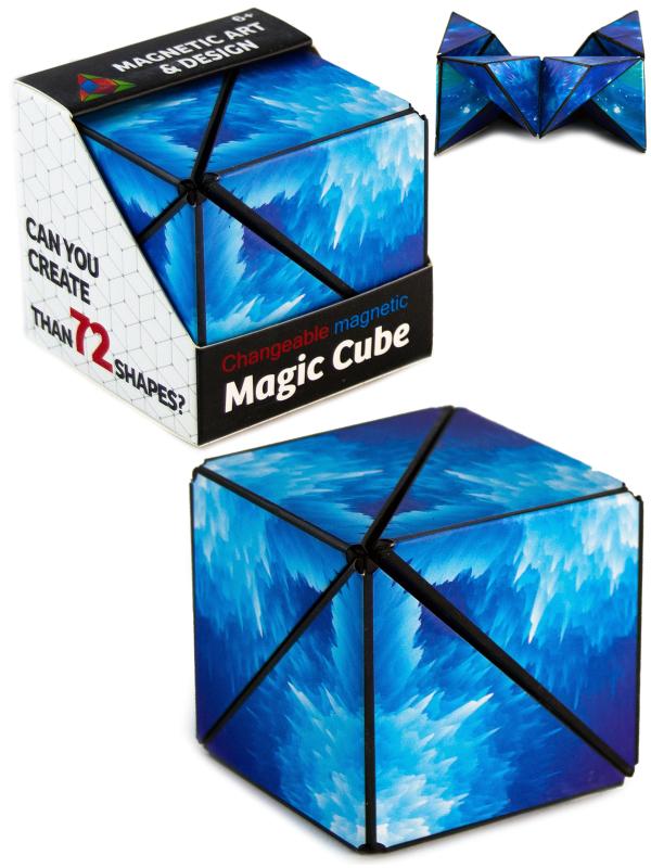 Логический магнитный кубик головоломка «Магический» 6.5 см. 076-6 / 72 фигуры