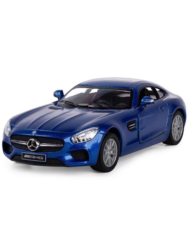 Металлическая машинка Kinsmart 1:36 «Mercedes-AMG GT» KT5388D, инерционная / Синий