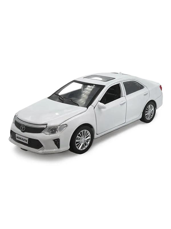 Металлическая машинка Mini Auto 1:32 «Toyota Camry» 32125 15 см. инерционная, свет, звук / Белый