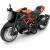 Металлический мотоцикл Ming Ying 66 1:12 «Kaiser» MY66-M2232, 15 см., инерционный, свет, звук / Оранжевый