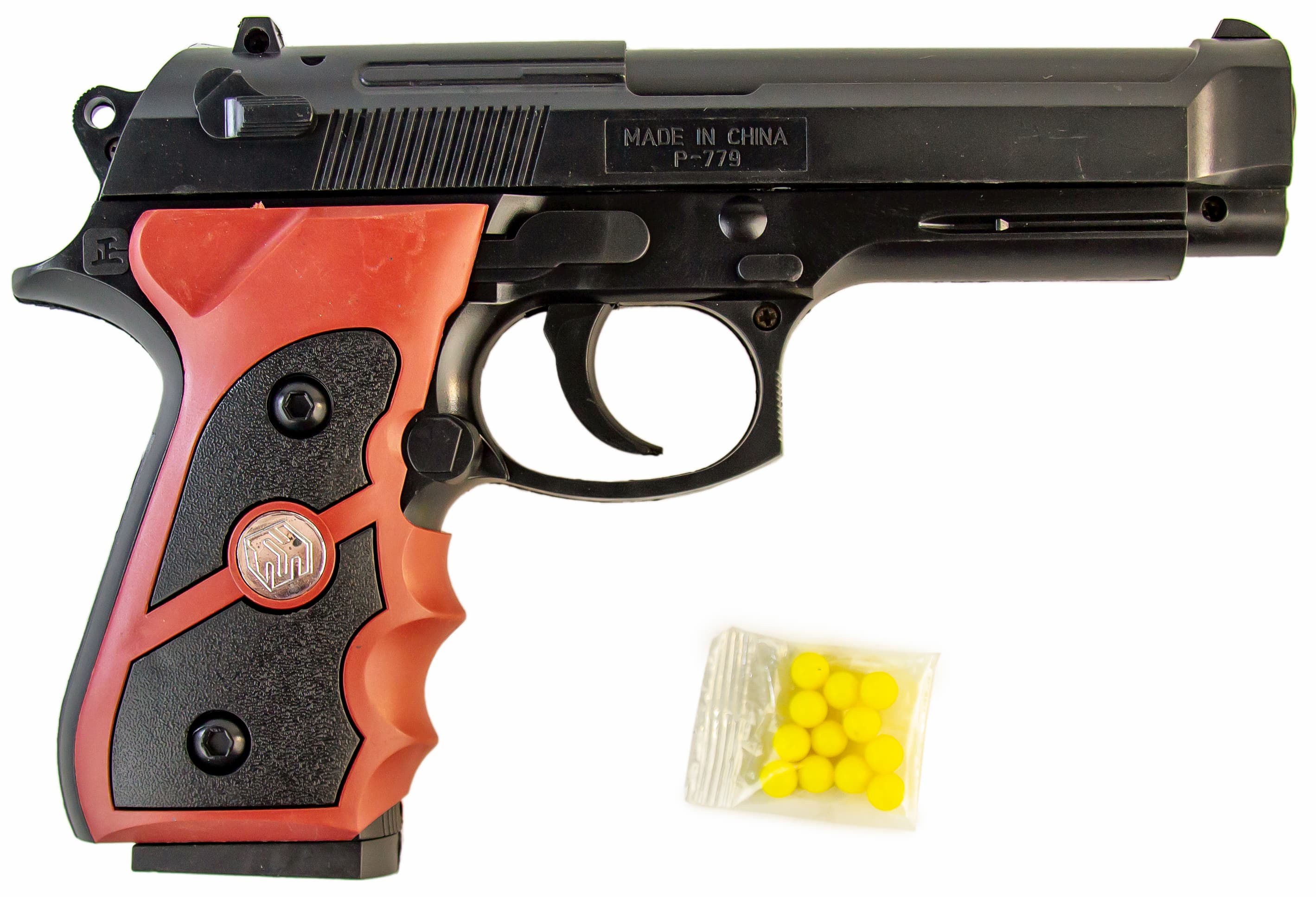 Детский игрушечный пистолет с пульками P-779 / 21*13 см.