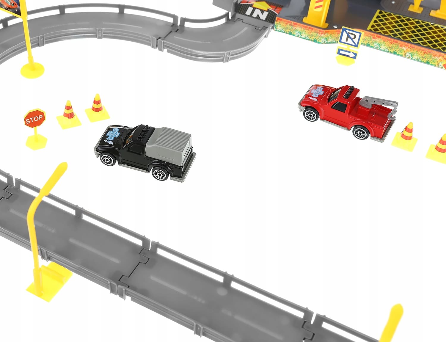 Парковка 4-х уровневая с лифтом «Городской паркинг» P2788B, 6 машинок, свет и звук