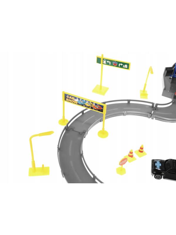 Парковка 4-х уровневая с лифтом «Городской паркинг» P2788B, 6 машинок, свет и звук