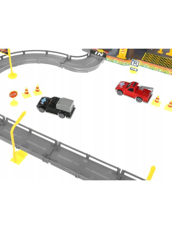 Парковка 4-х уровневая с лифтом «Городской паркинг» P2788B, 6 машинок, свет и звук