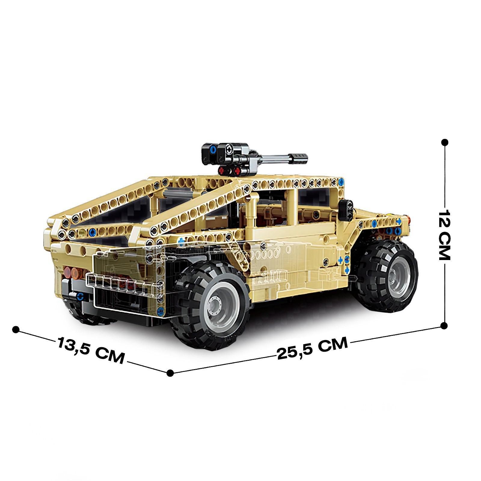 Конструктор радиоуправляемый Qman «Военный Джип: Humvee» 54004 / 413 деталей