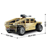Конструктор радиоуправляемый Qman «Военный Джип: Humvee» 54004 / 413 деталей