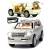 Металлическая машинка Che Zhi 1:24 «Toyota Land Cruiser 200» CZ123B, 20.2 см., инерционная, свет, звук / Белый