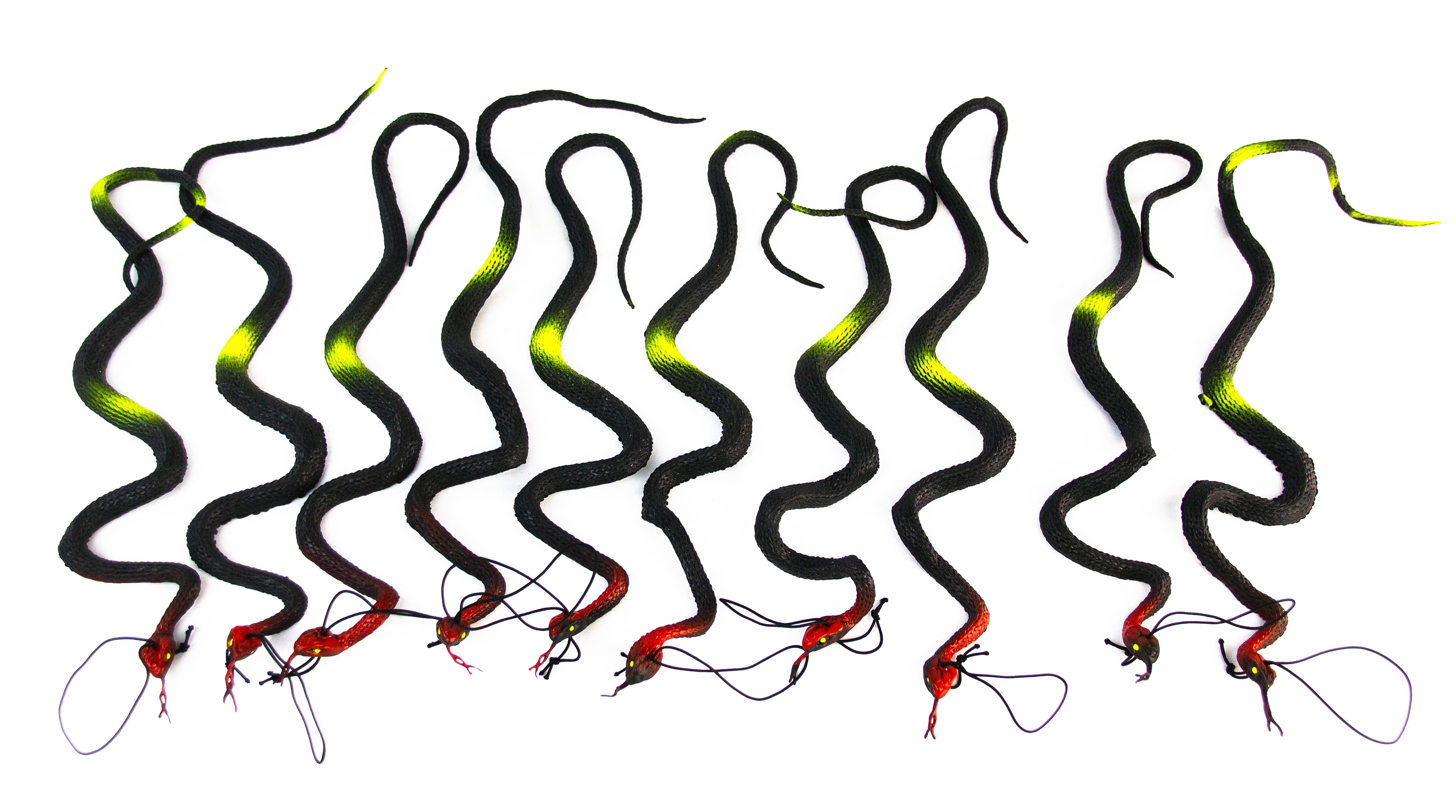 Резиновые фигурки-тянучки «Змеи» 40 см. Н47287 / 10 шт.