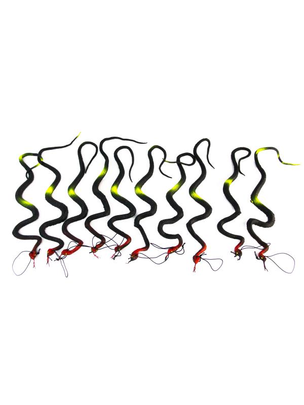 Резиновые фигурки-тянучки «Змеи» 40 см. Н47287 / 10 шт.