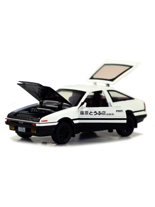 Металлическая машинка MiniAuto 1:20 «Toyota Sprinter Trueno AE86» 21 см. 2407B инерционная, свет, звук / Микс