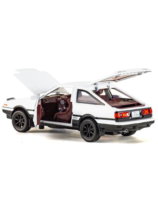 Металлическая машинка MiniAuto 1:20 «Toyota Sprinter Trueno AE86» 21 см. 2407B инерционная, свет, звук / Микс