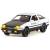 Металлическая машинка MiniAuto 1:20 «Toyota Sprinter Trueno AE86» 20 см. 2407B инерционная, свет, звук / Бело-черный
