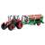 Металлическая машинка Pioneer Toys «Трактор и 2 прицепа» PT-408  AutoMetal / Красный