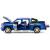 Металлическая машинка Che Zhi 1:32 «Chevrolet Silverado» CZ29A, инерционная, свет, звук / Синий