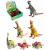 Набор игрушки резиновые фигурки-тянучки «Динозавры» A016P, 20-27 см. / 6 шт.