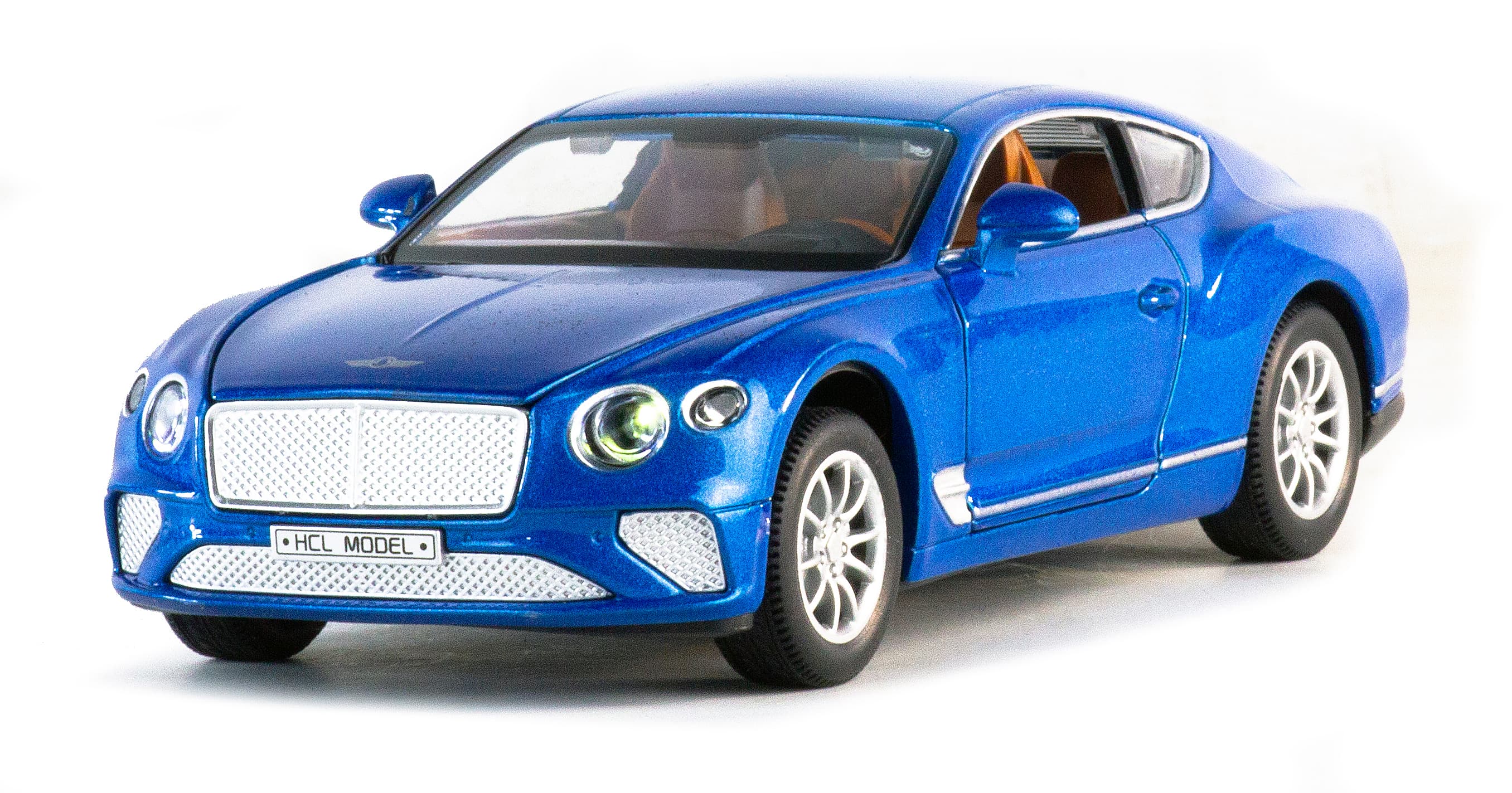 Машинка металлическая HCL 1:22 «Bentley Continental GT» HCL-912A 20 см. инерционная, свет, звук / Синий