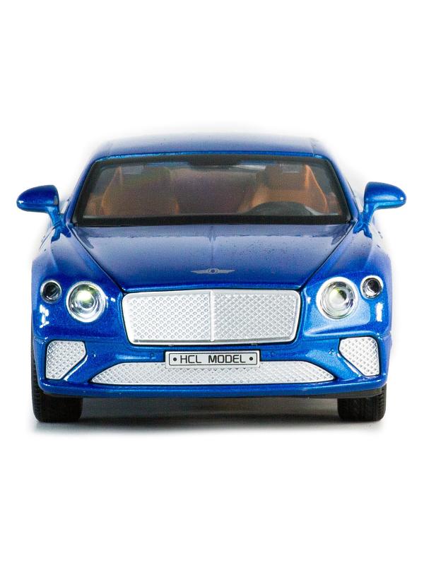 Машинка металлическая HCL 1:22 «Bentley Continental GT» HCL-912A 20 см. инерционная, свет, звук / Синий