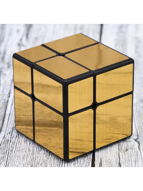 Логический зеркальный кубик Рубика головоломка «Золотой» 5.5 см. C168-5 / 2х2х2