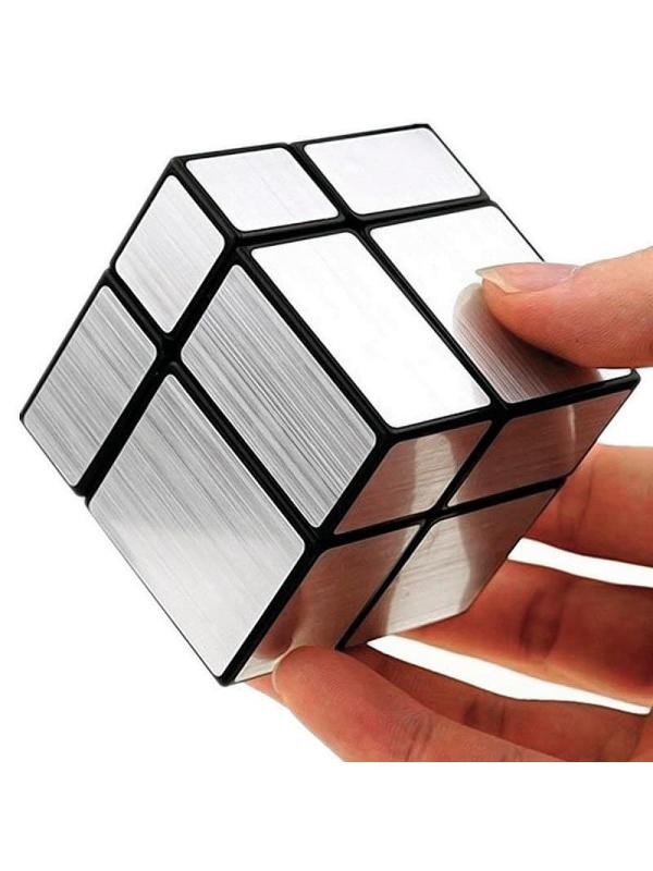 Логический зеркальный кубик Рубика головоломка «Серебряный» 5.5 см. C168-6 / 2х2х2