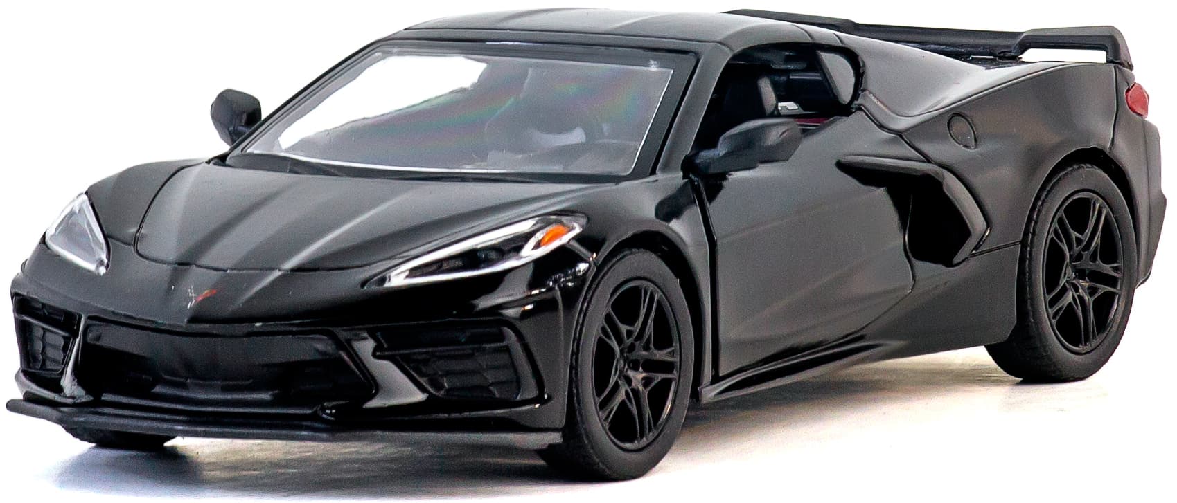 Металлическая машинка Kinsmart 1:36 «Chevrolet Corvette Stingray C8» KT5432D,12,5 см., инерционная / Микс