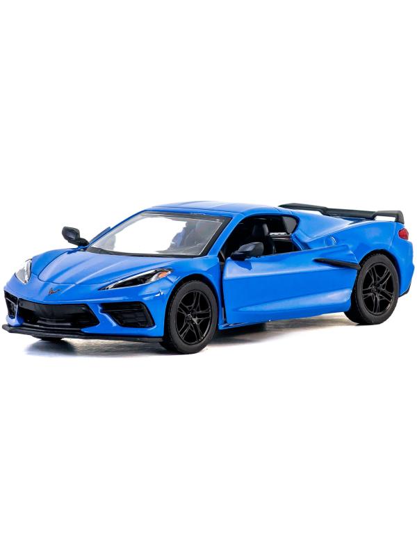 Металлическая машинка Kinsmart 1:36 «Chevrolet Corvette Stingray C8» KT5432D,12,5 см., инерционная / Микс