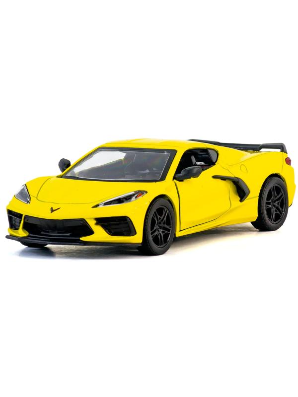 Металлическая машинка Kinsmart 1:36 «Chevrolet Corvette Stingray C8» KT5432D,12,5 см., инерционная / Микс