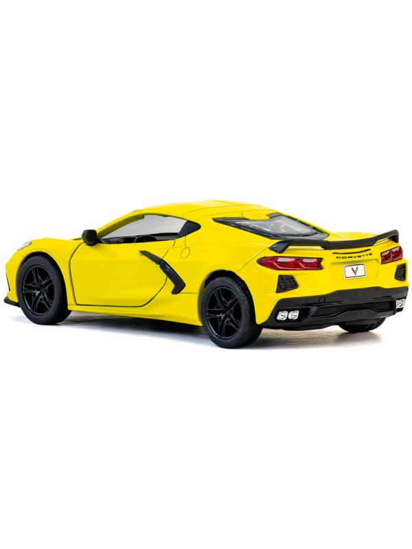 Металлическая машинка Kinsmart 1:36 «Chevrolet Corvette Stingray C8» KT5432D,12,5 см., инерционная / Микс